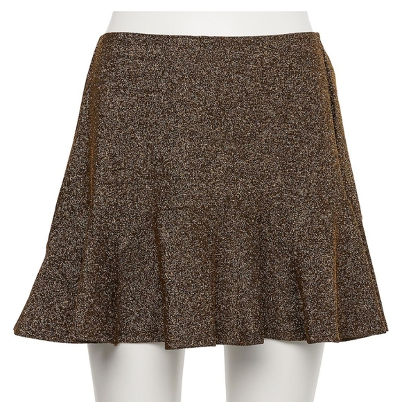 👀50% OFF❤ NWT‼️ Trixxi brand Juniors Shine Godet Hemline Skirt - Picture 1 of 6